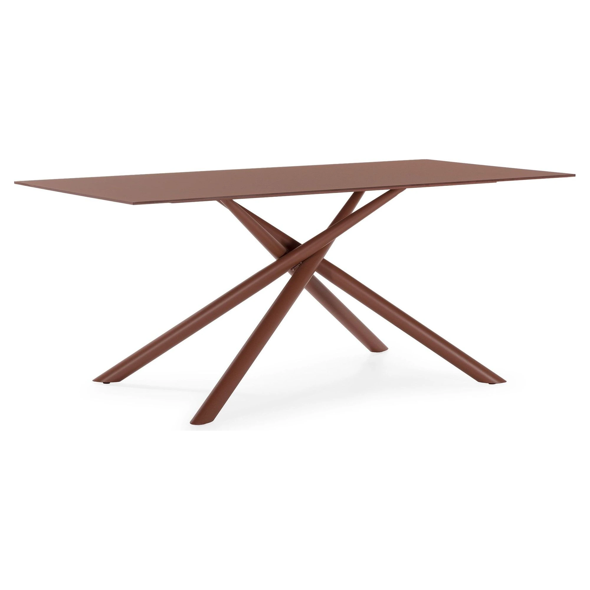 mesa comedor rectangular terracota