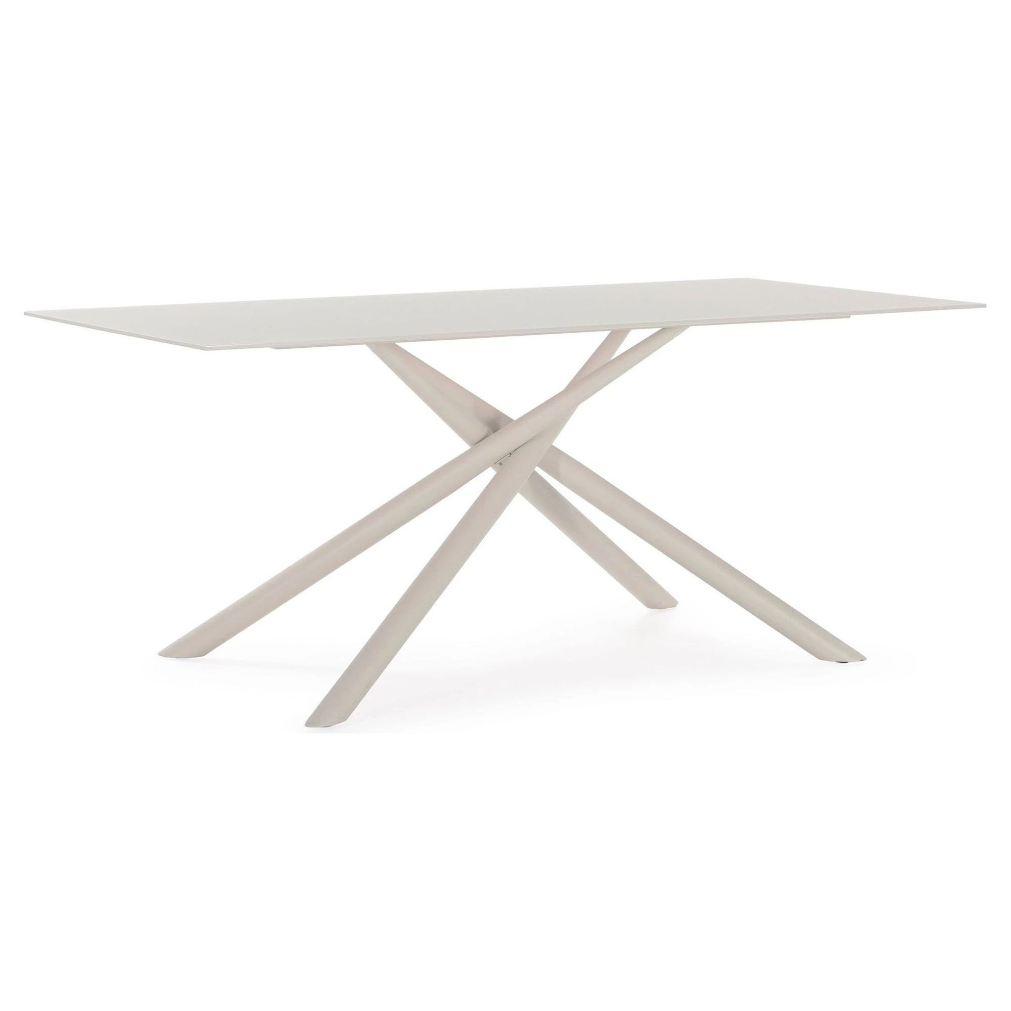 mesa comedor rectangular crema