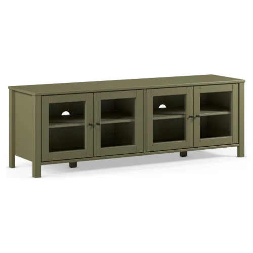 mueble tv verde 4 puertas