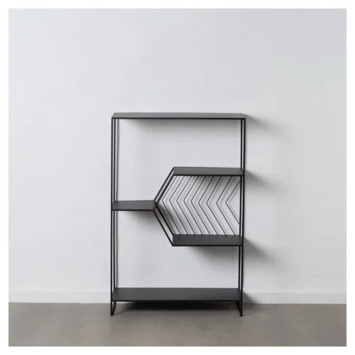 estanteria de metal negro