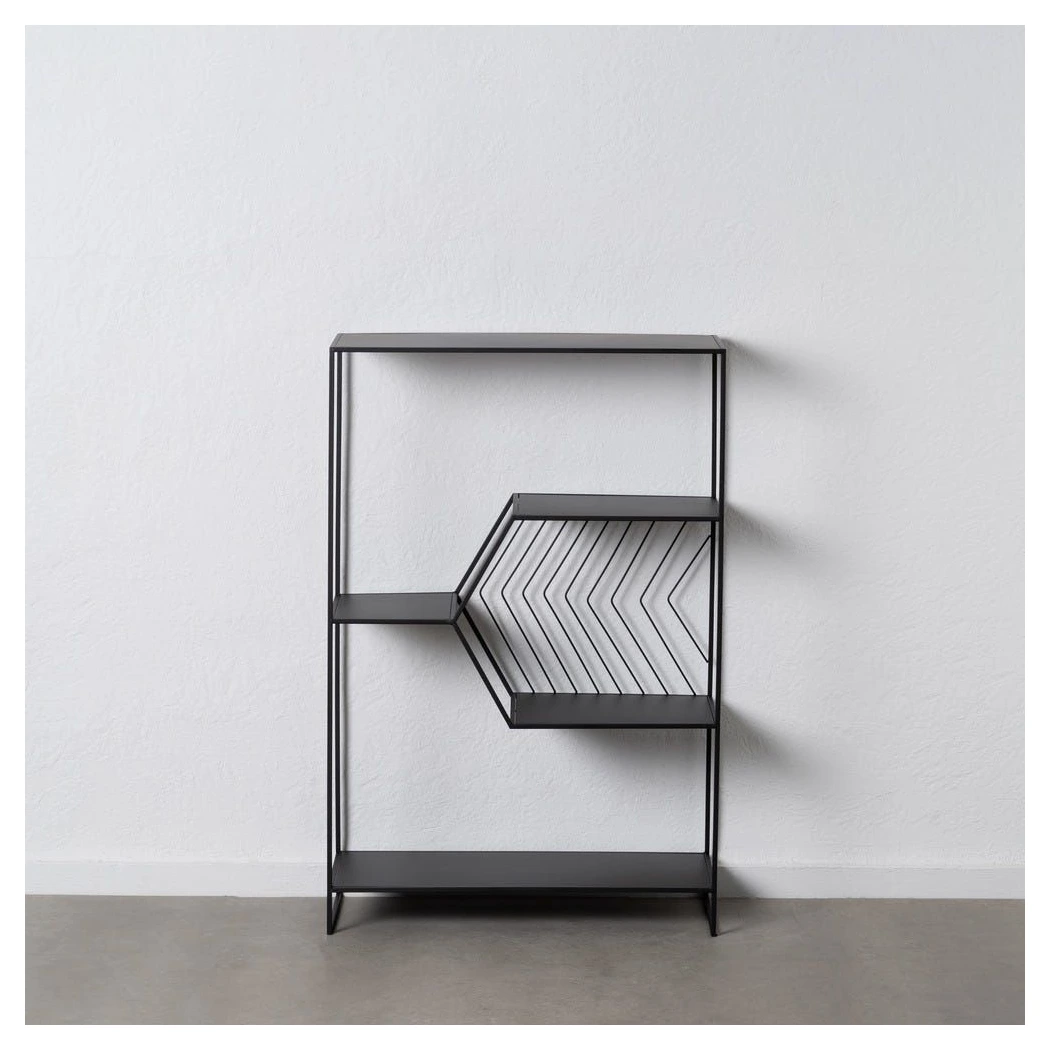 estanteria de metal negro