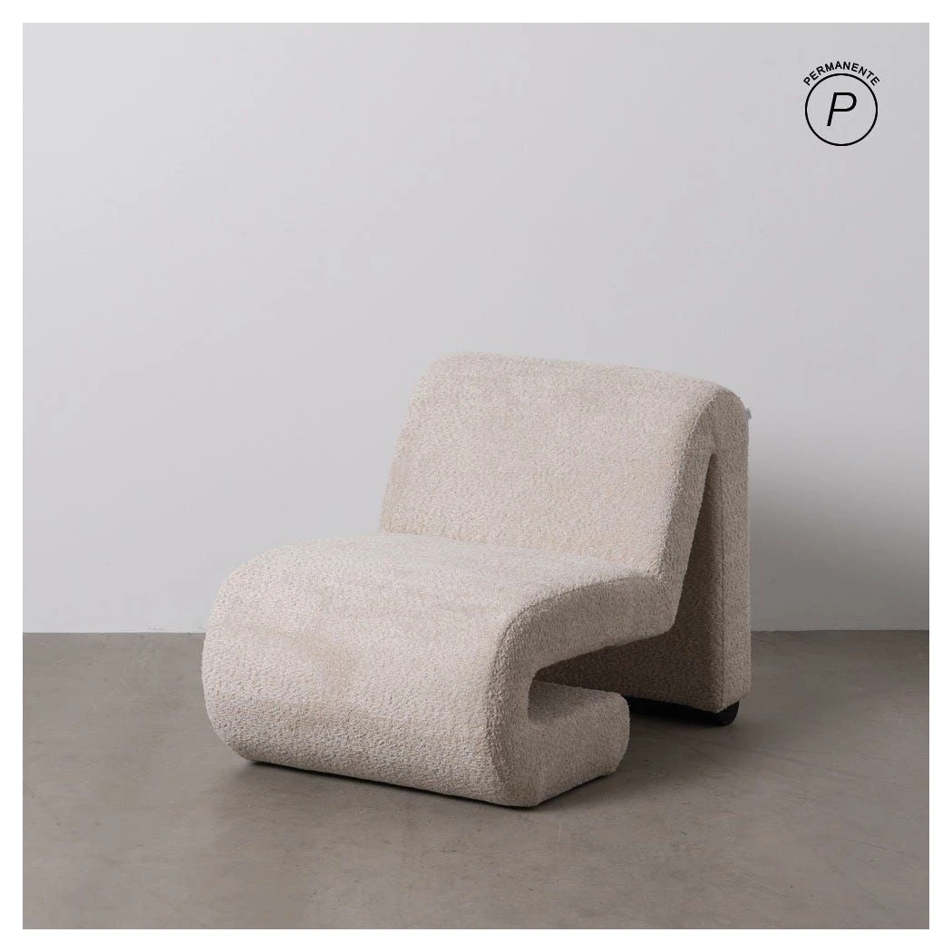 sillon beige de borreguito