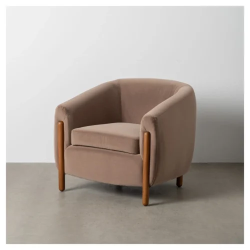 sillon terciopelo taupe