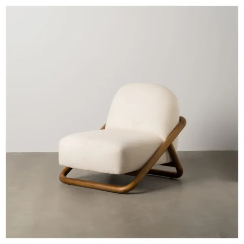 sillon tapizado boucle beige