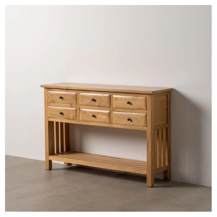 consola madera mindi natural
