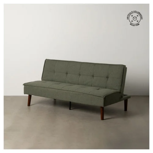 sofa cama verde tapizado