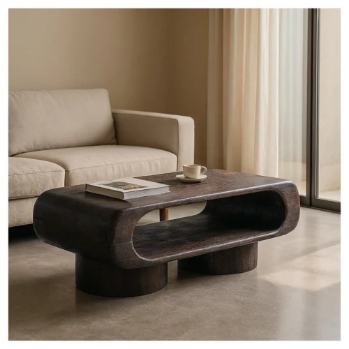 mesa de centro de madera
