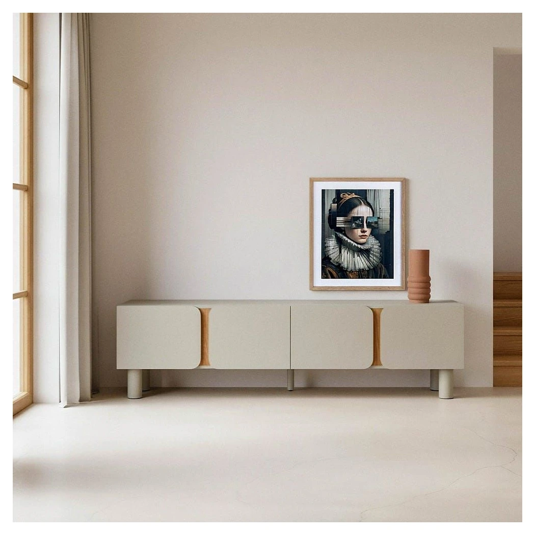 mueble tv taupe