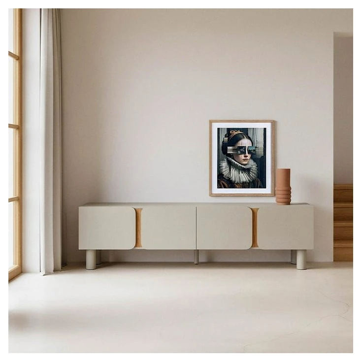 mueble tv taupe dm