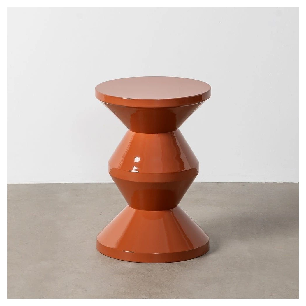 mesa auxiliar terracota metal