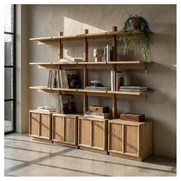 estanteria modular de madera
