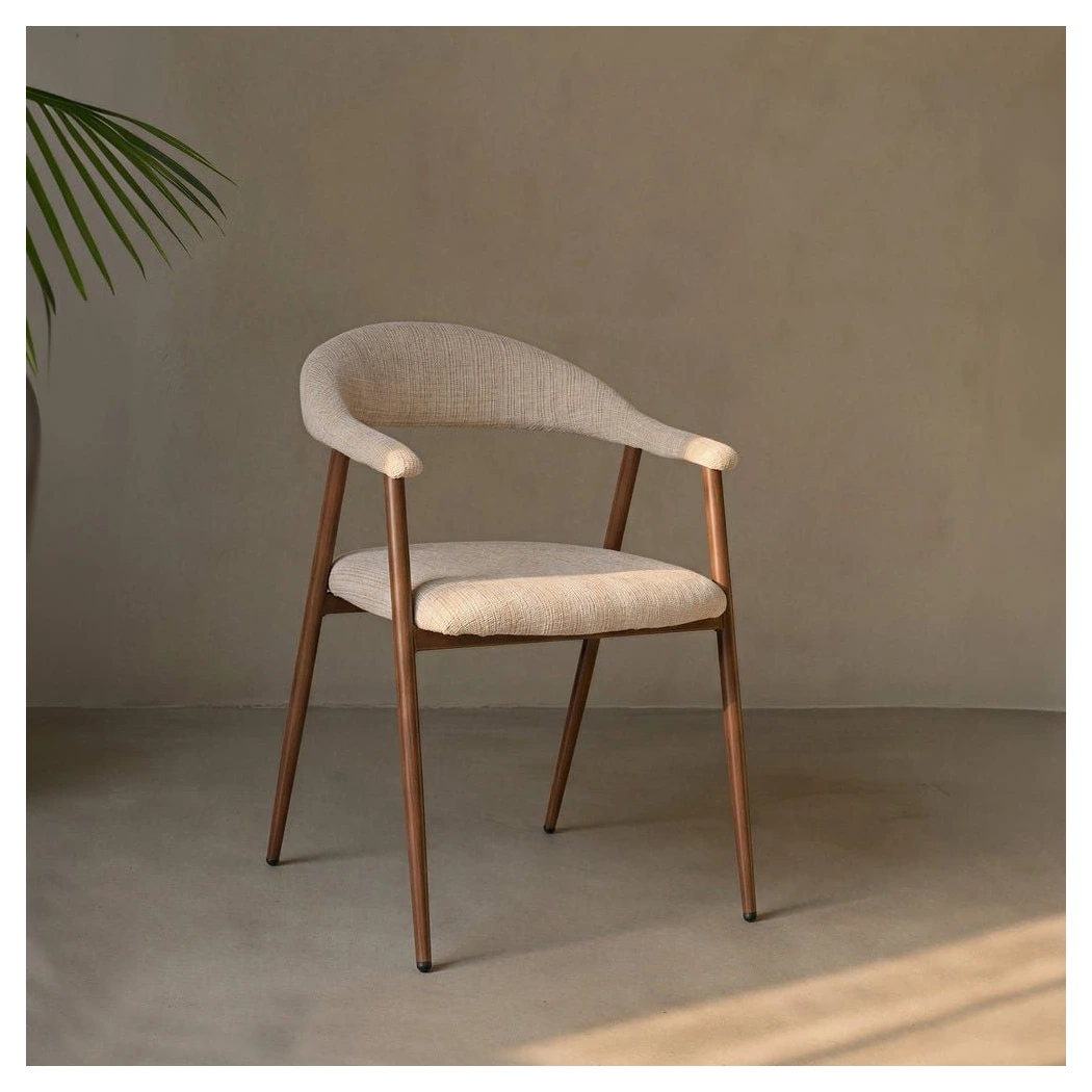 silla de comedor beige