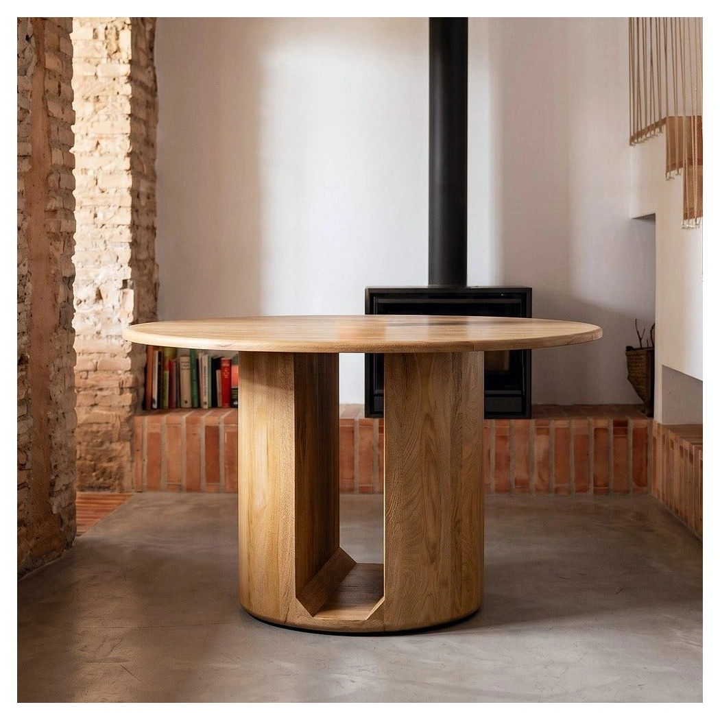 mesa comedor redonda mango