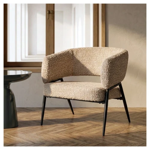 sillon tapizado beige