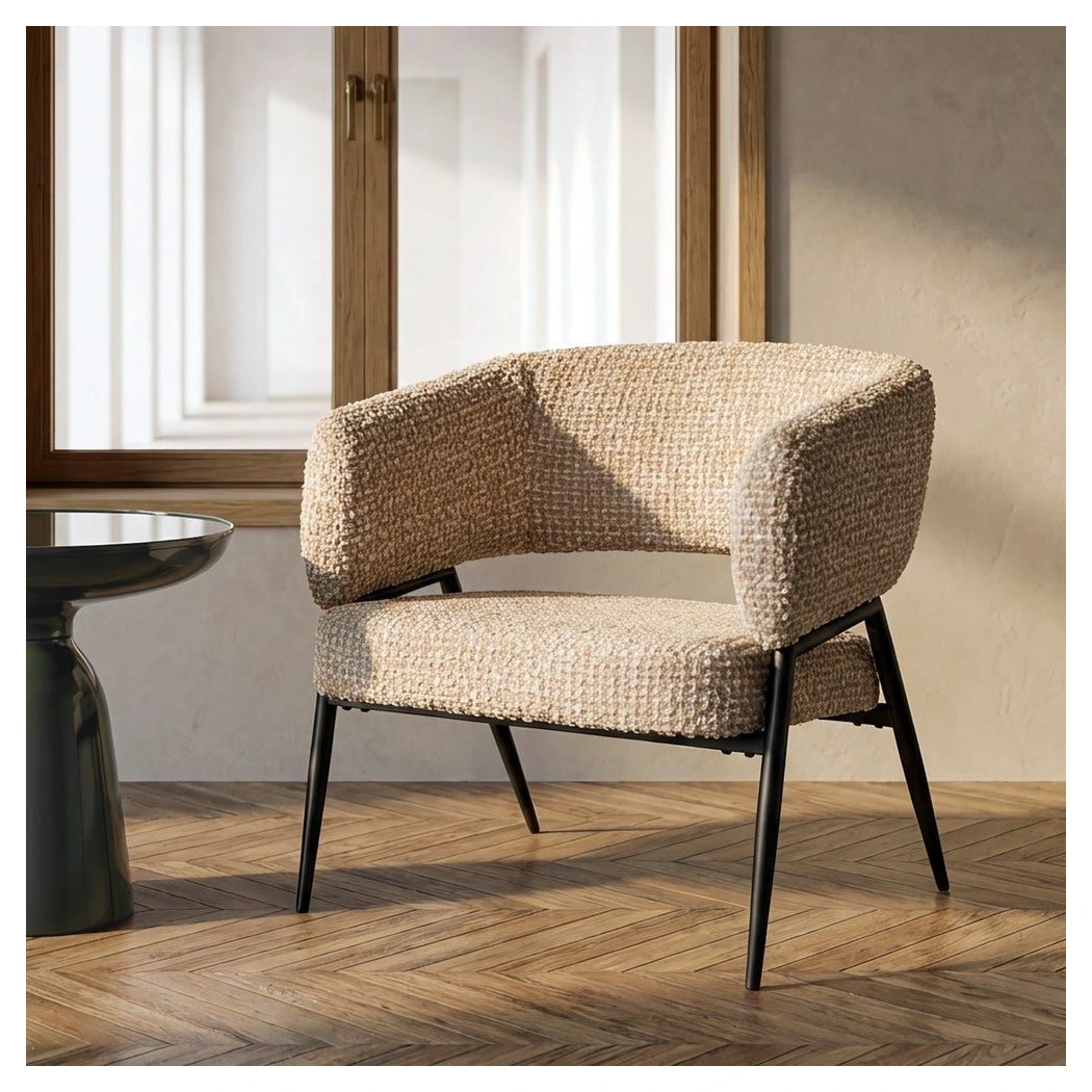 sillon tapizado beige