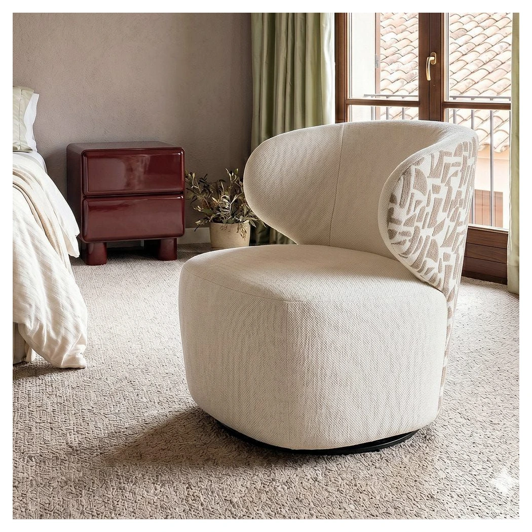 sillon bitejido crema beige