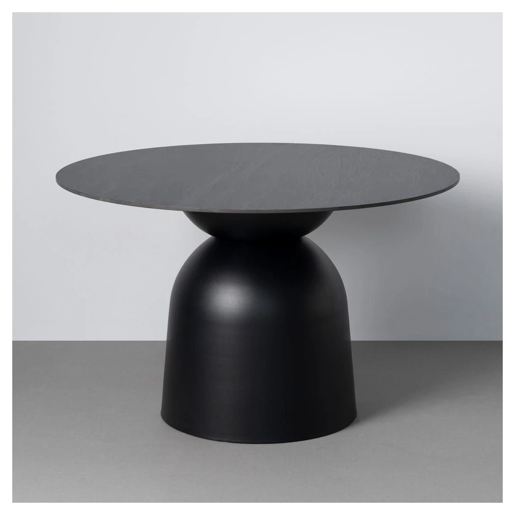 MESA COMEDOR NEGRO PIEDRA SINTERIZADA