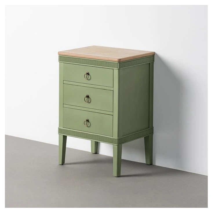 mesita de noche verde