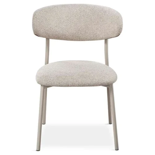 silla tapizada beige