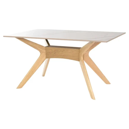 mesa comedor eloise blanco roble
