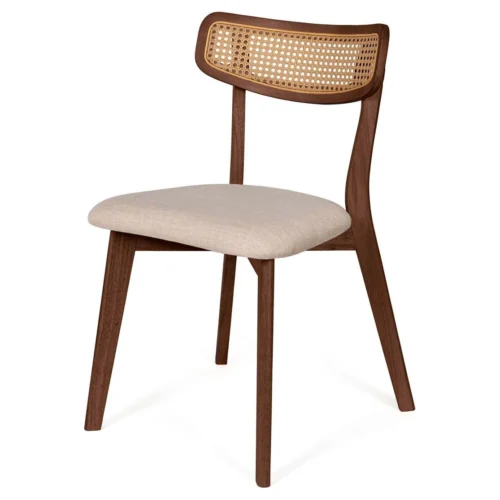 Silla SHIRLEY nogal beige
