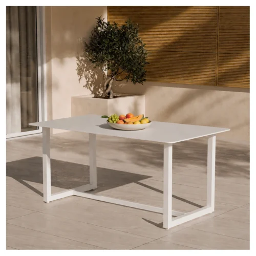 mesa de exterior audrey blanco