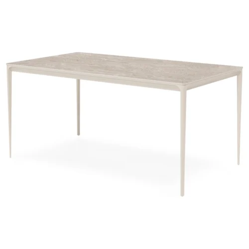mesa comedor travertino patas beige
