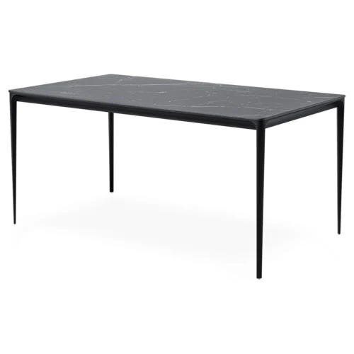 mesa comedor porcelanico negro arya