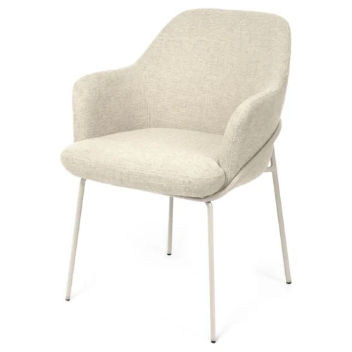 Silla ABIGAIL beige (pata beige)