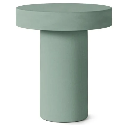mesa auxiliar verde mirko cemento