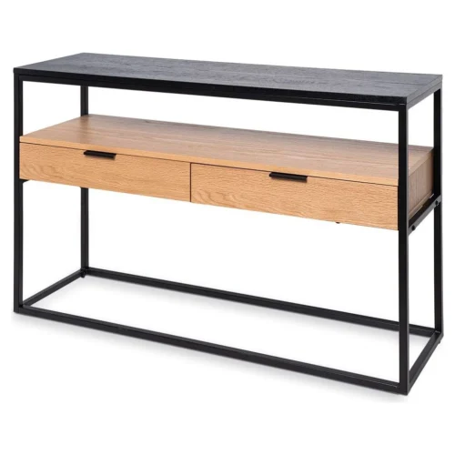 consola recibidor roble metal yuri