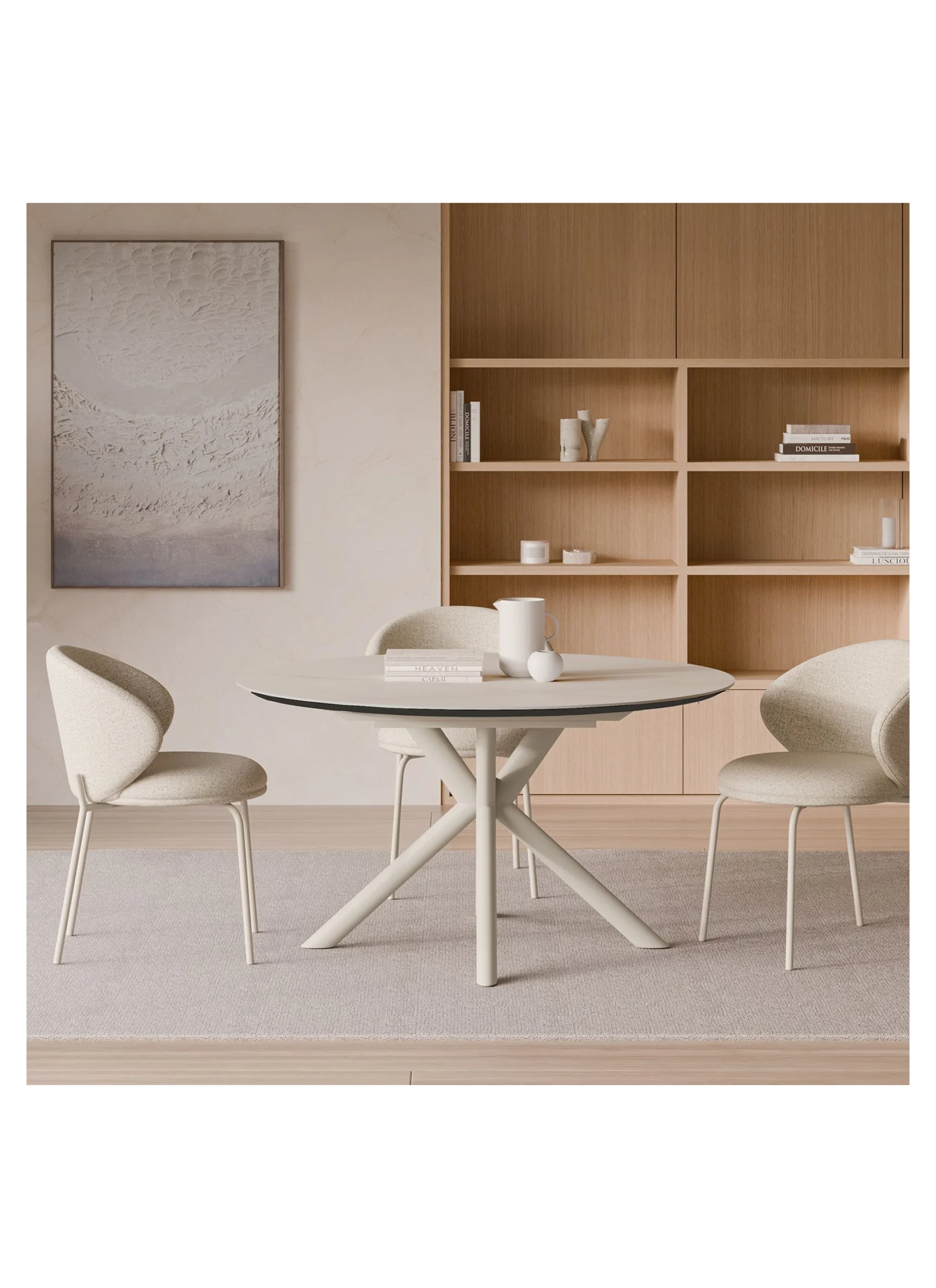 Silla LISBET beige (pata beige)