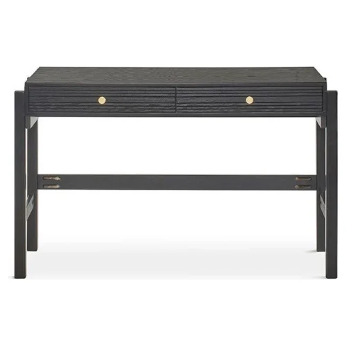 escritorio de madera negro