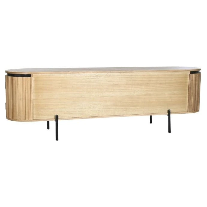 mueble tv paulownia natural ovalado