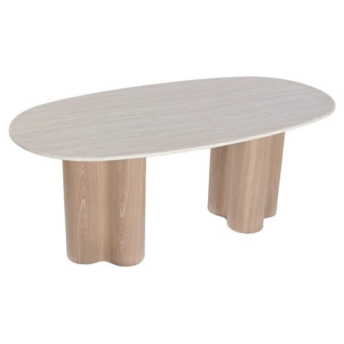 mesa comedor ovalada granito