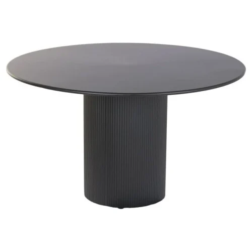 mesa comedor redonda negra