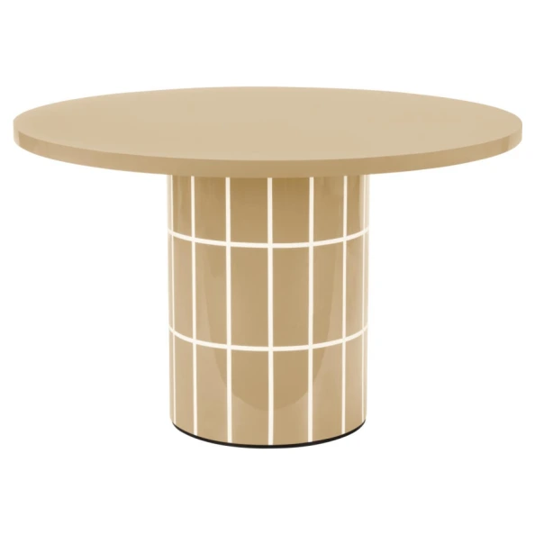 mesa comedor redonda lacada