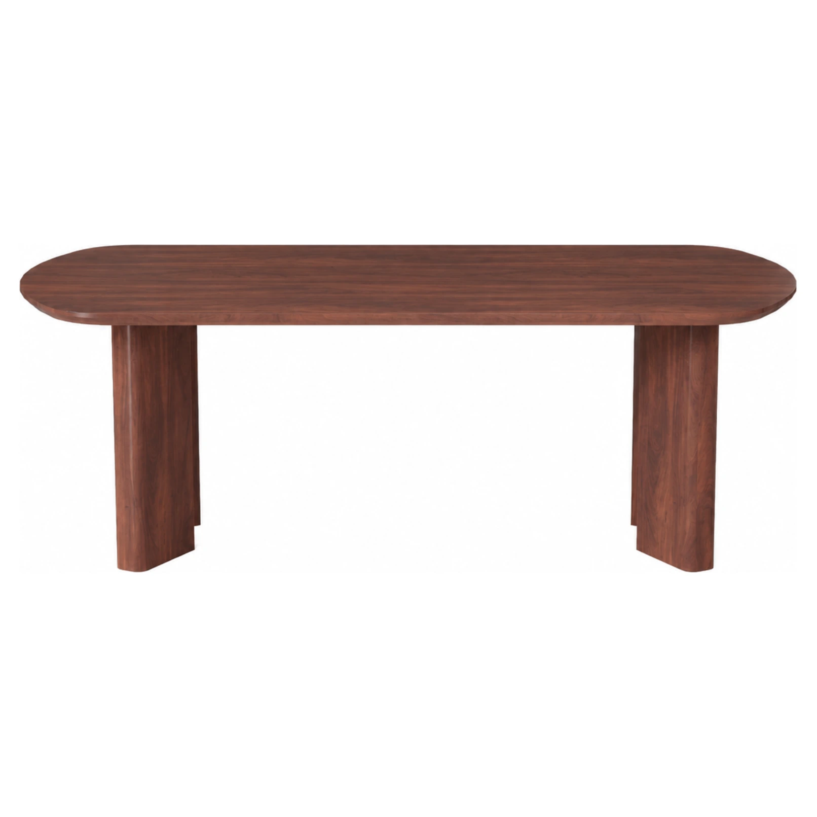 mesa comedor ovalada nogal