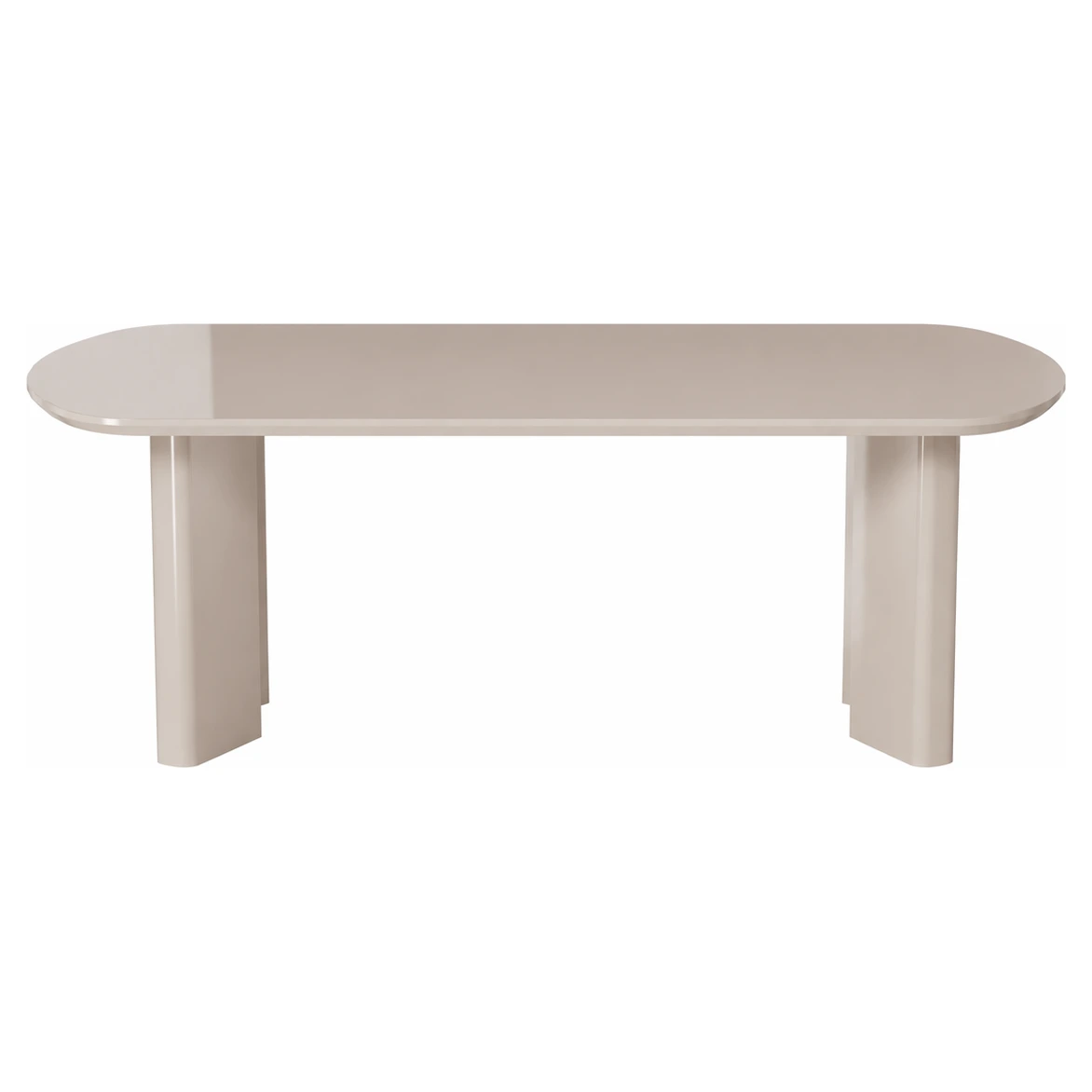 mesa comedor ovalada lacada