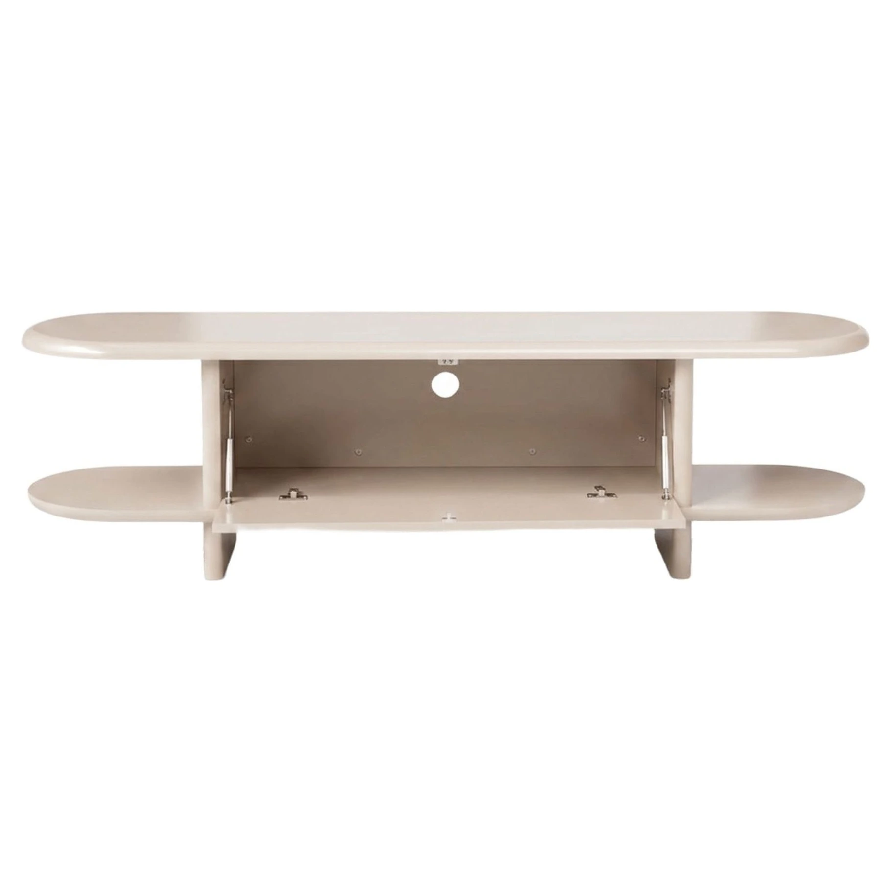 mueble tv bordes redondeados