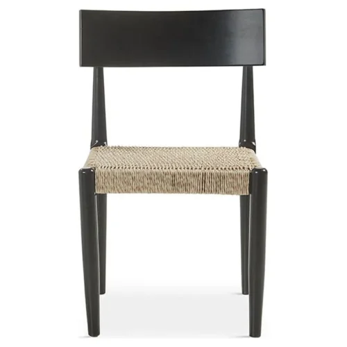 silla de madera negra