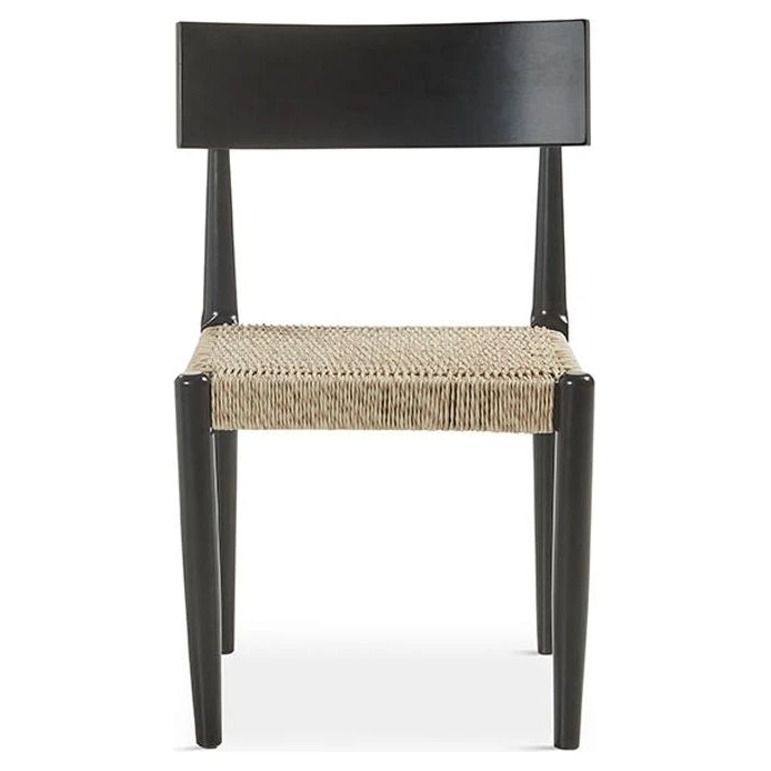 silla de madera negra