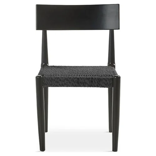 silla de madera negra