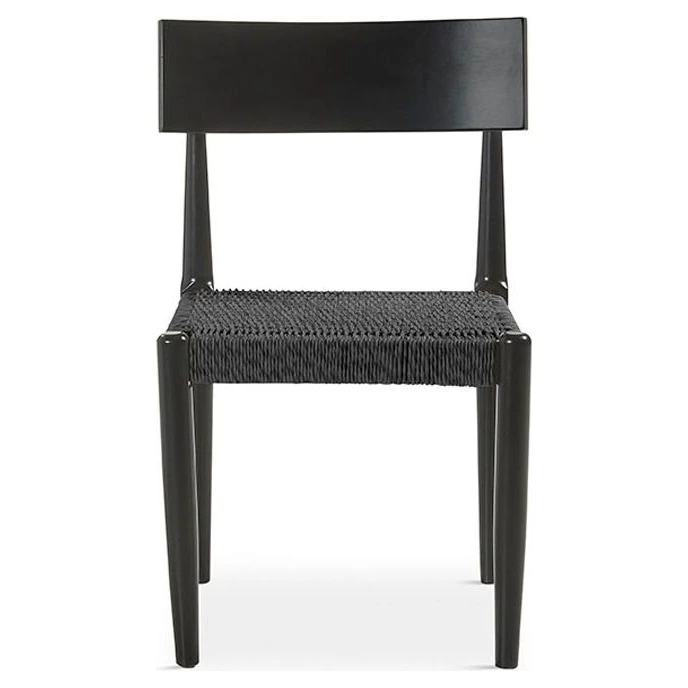 silla de madera negra