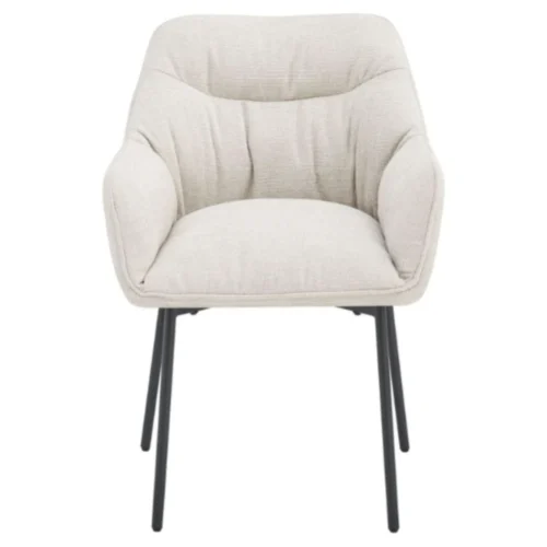 silla tapizada con reposabrazos