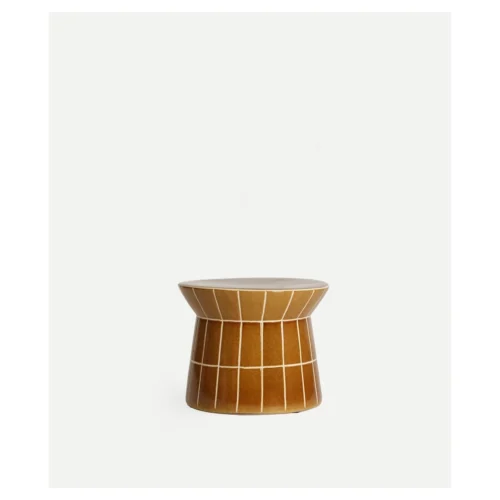 mesa auxiliar ceramica marron