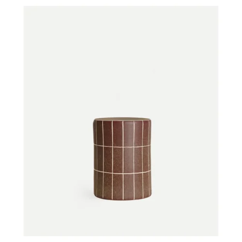 mesa auxiliar ceramica marron