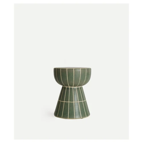 mesa auxiliar verde ceramica