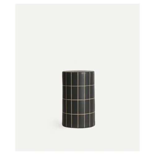 mesa auxiliar negra ceramica