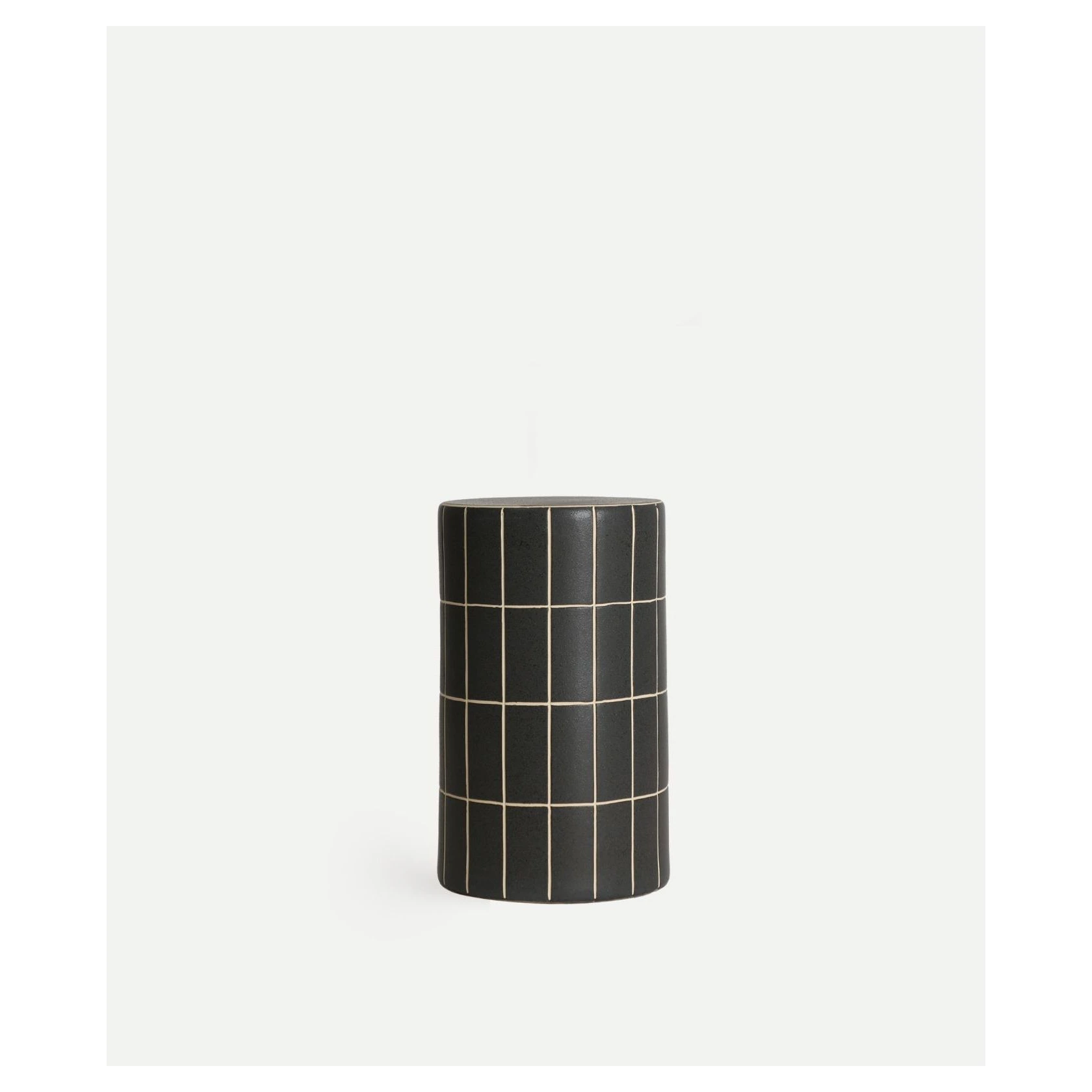 mesa auxiliar negra ceramica